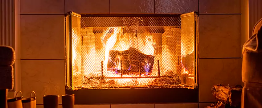 Mendota Hearth Landscape Fireplace Installation in South Bend, Indiana